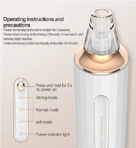 Slim Blackhead Rechargeable Suction Device Kit Pore Cleaner