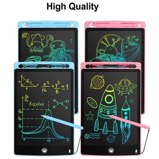 8.5 inch Multicolor Display LCD Drawing Writing Tablet for Kids & Adults with Pen | Eraseable Colorful E-writing pad
