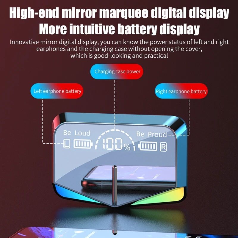 M28 TWS Bluetooth Earphone Wireless Headphones Earbuds With Charging Box/ 5.3 Gaming Earbuds