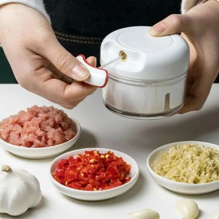 Mini Garlic Chopper Multifunctional Hand Held Food & Vegetable Chopper