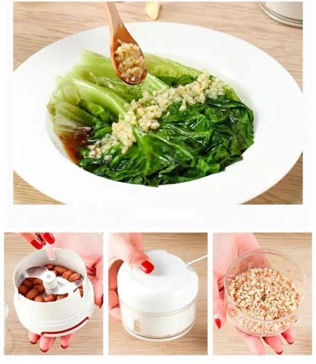 Mini Garlic Chopper Multifunctional Hand Held Food & Vegetable Chopper