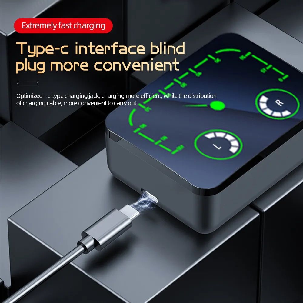 NEW M90 Max TWS WIRELESS Earbuds HIFI Stereo Earbuds With 1200 MAH Battery