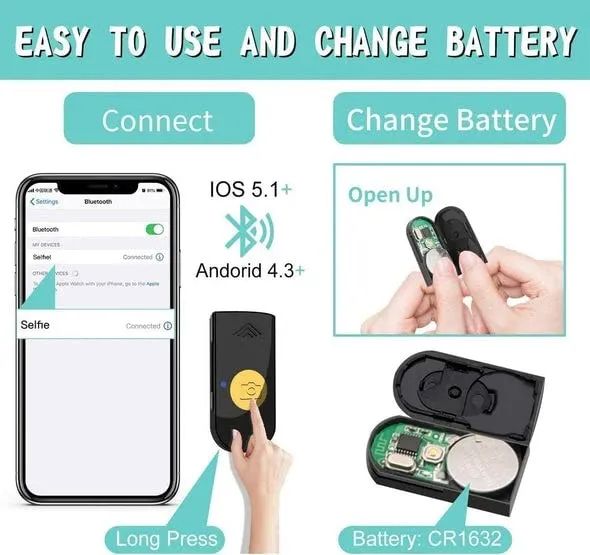 R1s Bluetooth Selfie Sticks with Remote and Selfie Light 3-in-1 Multifunctional Self Tripod & Mobile Stand Compatible with All Phones 360° Rotation with LED Fill Light