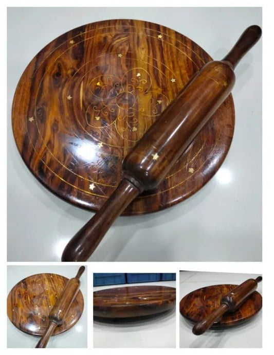 SHEESHAM WOODEN CHAKLA BELON SET