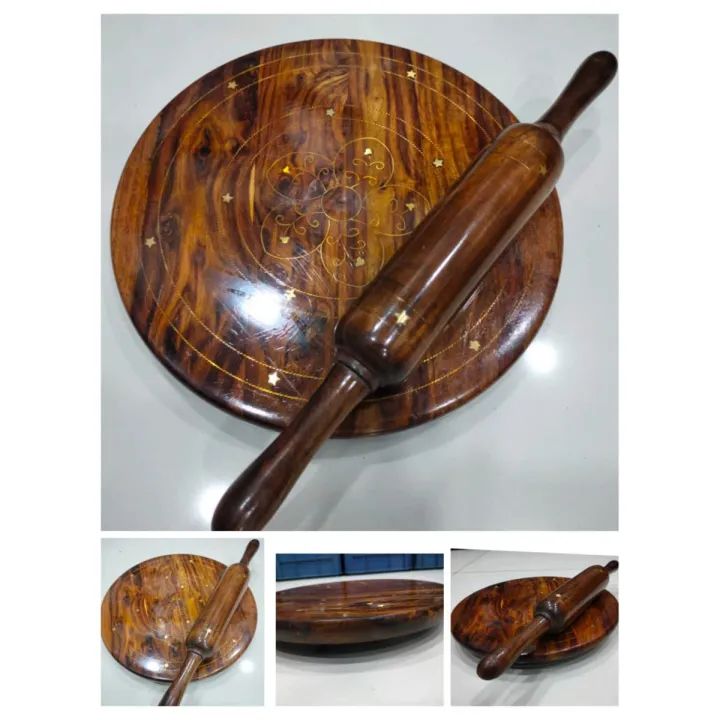 SHEESHAM WOODEN CHAKLA BELON SET