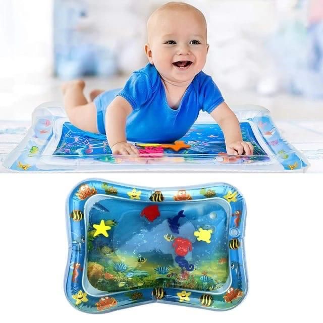 Inflatable Tummy Time Mat Premium Baby Water Play Mat for Infants and Toddlers for Months Strengthen Your Baby Muscles