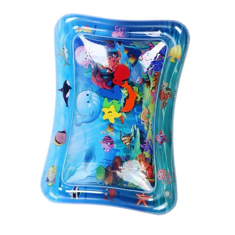 Inflatable Tummy Time Mat Premium Baby Water Play Mat for Infants and Toddlers for Months Strengthen Your Baby Muscles