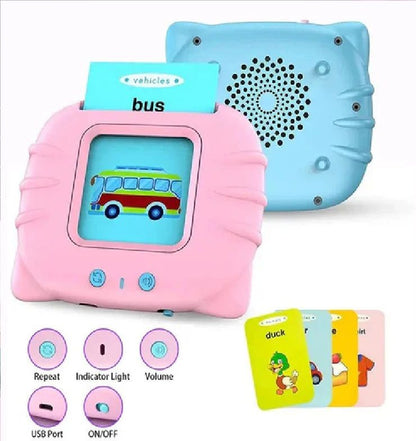 Talking Flash Cards Educational Toy Kids Early Education Talking Flash Cards Spelling Game Gifts for Preschool Kids Boys Girls