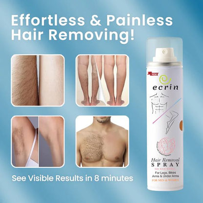 New Original Ecrin Hair Removal Foaming Spray Advance Formula with Refreshing Fragrance 200ml