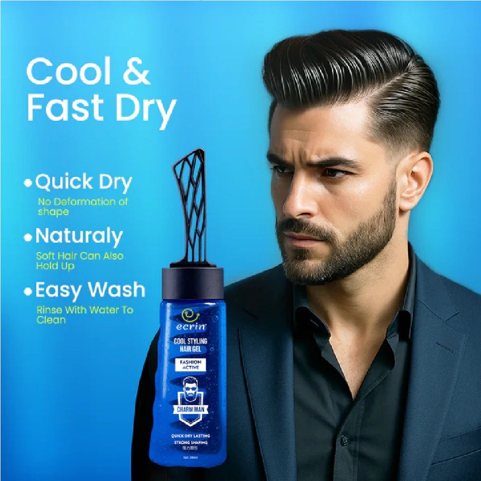 Original ECRIN COOL STYLING HAIR GEL WITH ACTIVE COLLAGEN 280ml