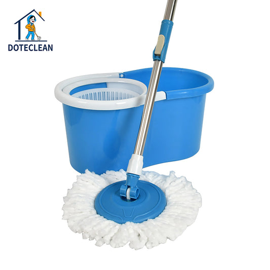 Spin Mop - Easy Spin Magical Mop Set 360 Degree Microfiber Mop Head Home Clean Tools Microfiber
