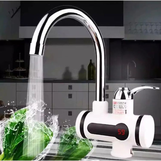 Instant Electric Hot Water Tap – 3s Rapid Heating Faucet for Kitchen & Bathroom, Tankless Water Heater with Digital Display, Ideal for Instant Hot Water Supply, Easy Installation & Efficient Use