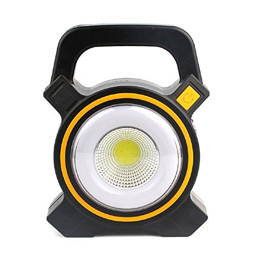 COB Work Solar and USB Charging Emergency Light JY 819A Handheld Camping Torch Lamp with Solar Panel