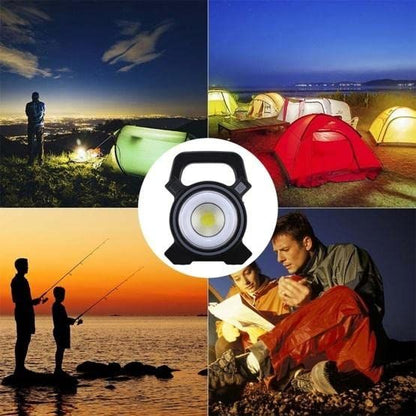 COB Work Solar and USB Charging Emergency Light JY 819A Handheld Camping Torch Lamp with Solar Panel