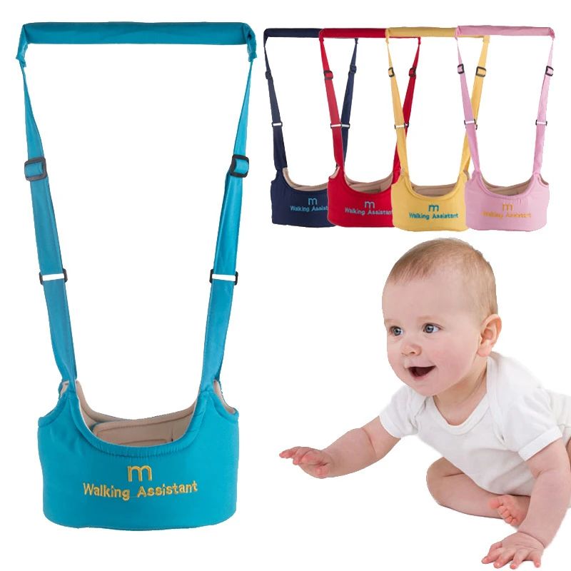 Safe Keeper Baby Harness Sling Boy Girls Toddler Learning Walking Leashes Care Infant Aid Walking Assistant Belt Anti Lost (Multicolor)