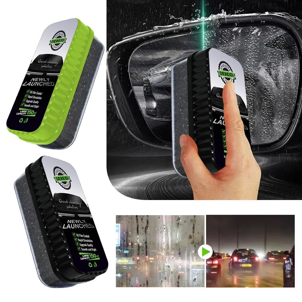 Premium Car Glass Oil Film Remover & Polish Cleaner – Professional-Grade Windscreen Cleaner Solution for Crystal Clear Windows Anti-Fog & Anti-Glare Treatment