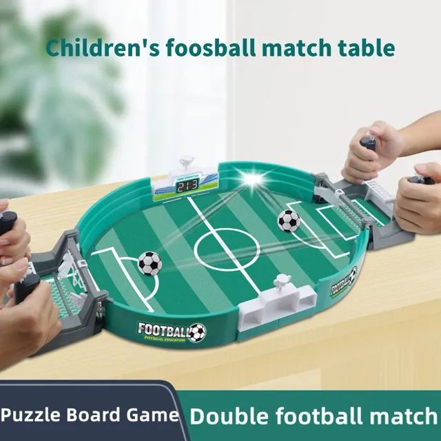 Mini Tabletop Football Game Set Soccer Table Competition Two Player Game Finger Sports Football