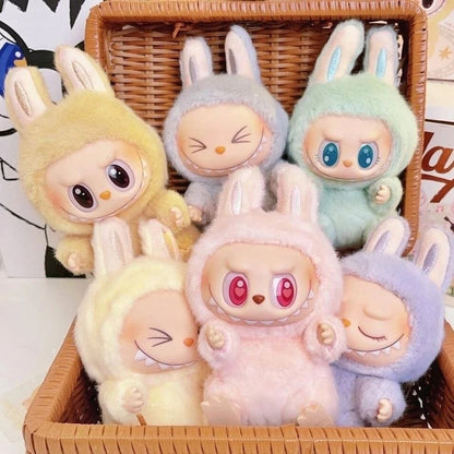 Original Labubu Doll Clothes Heartbeat Macaron Baby Pendant Clothes Enamel Face Clothes Decor Gifts