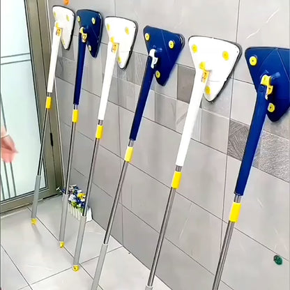 360 Twist Triangle Mop Window Glass For Home Toilet Bathrrom Floor Household Cleaning Ceiling Dusting manual mop