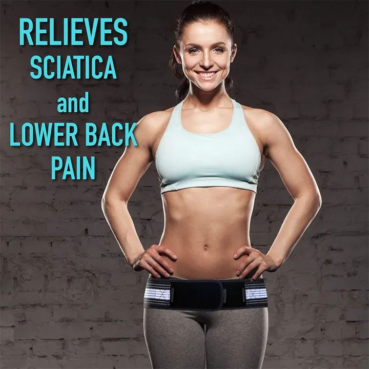 Hip Belt Sacroiliac SI Joint Braces for Hip Pain Pelvic Support Belt Sciatica Pelvis Lumbar Pain Relief Lower Back Support Body Buliding Belt