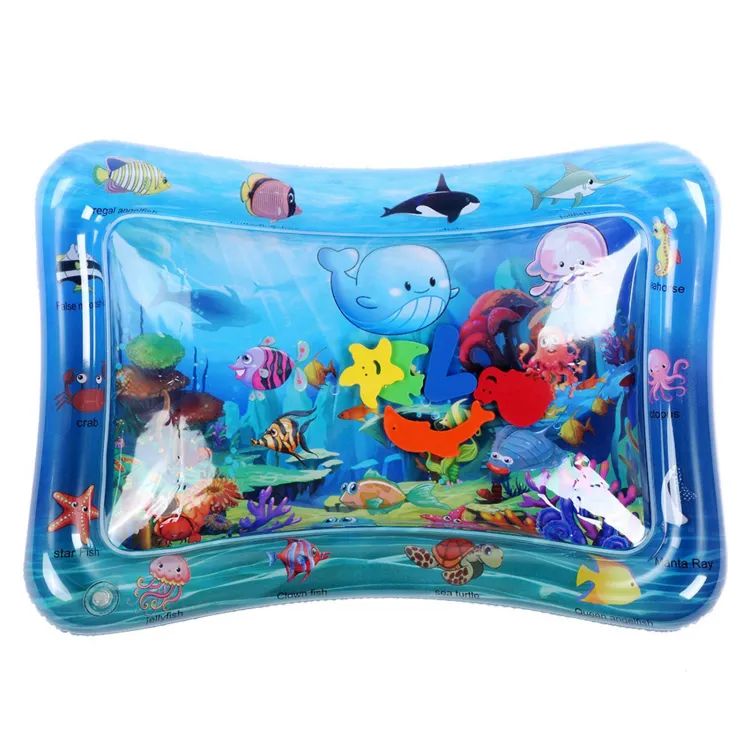 Inflatable Tummy Time Mat Premium Baby Water Play Mat for Infants and Toddlers for Months Strengthen Your Baby Muscles