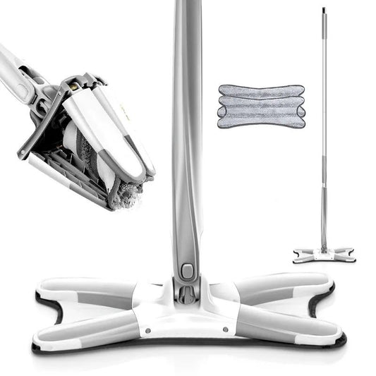 Twist Mop, X Shape Microfiber Mop, Floor Clean Mop With 360 Rotating Head, Dust Mop